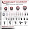 Service Caster 3'' Red Poly Swivel 1-1/8'' Expanding Stem Caster with Brake SCC-EX20S314-PPUB-RED-TLB-118 - alternate 3